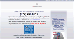 Desktop Screenshot of cts-decon-training-academy.com